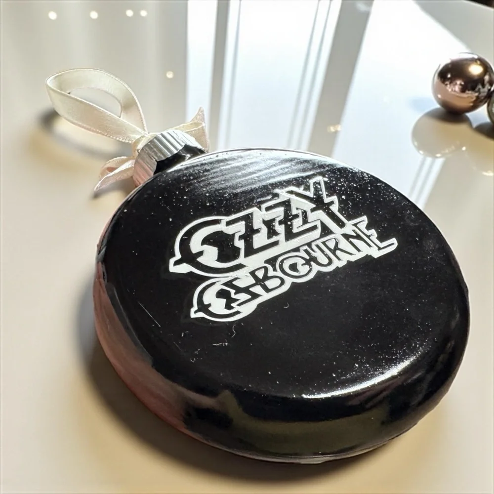 Celebrate a Legend: Hand-Painted Ozzy Christmas Ornaments! 🎶 Custom Made